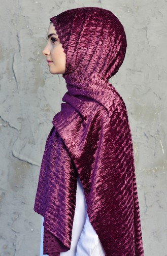 Velvet Shawl 1019-10 Plum 1019-10