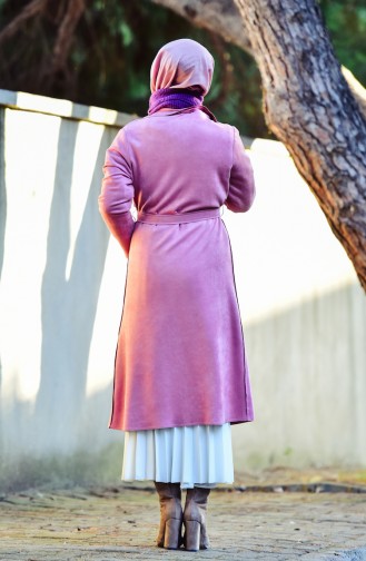 Suede Trench Coat 2013-06 Pink 2013-06