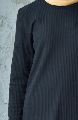 Slim Tricot Tunic Trousers Double Suit 4094-03 Black 4094-03
