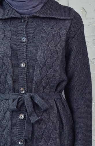 Knitwear Buttoned Cardigan 0415-04 Anthracite 0415-04