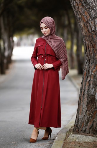 Claret Red Abaya 1055-09