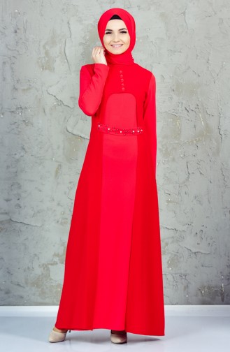 فستان أحمر 4171-02