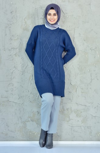 Dunkelblau Pullover 0411-02