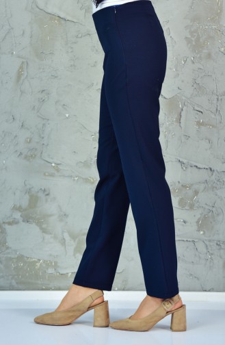 TUBANUR Zippered Pants 2988-02 Navy Blue 2988-02