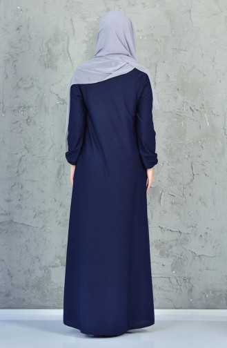 Robe Hijab Bleu Marine 0311-01