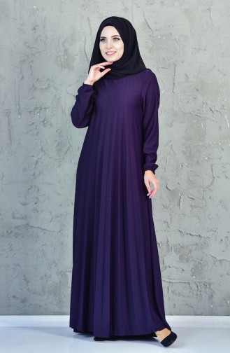 EFE Pleated Dress 0311-03 Purple 0311-03