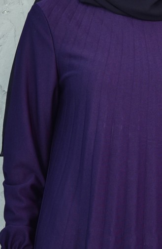 EFE Pleated Dress 0311-03 Purple 0311-03