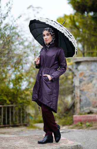 Hooded Raincoat 1992-03 Purple 1992-03