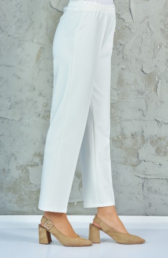 Pantalon Taille élastique 2030-04 Blanc 2030-04