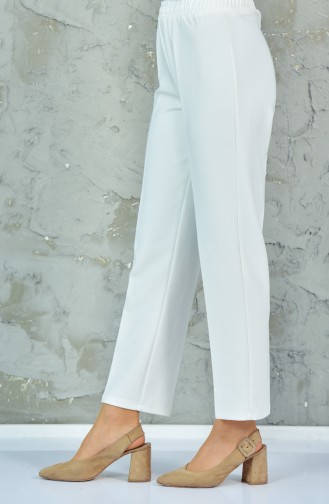 Pantalon Taille élastique 2030-04 Blanc 2030-04