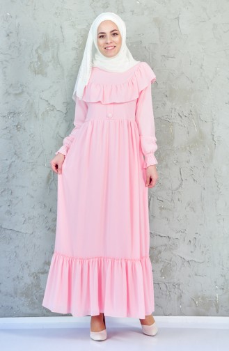 Pleated Dress   60708-04 Pink 60708-04