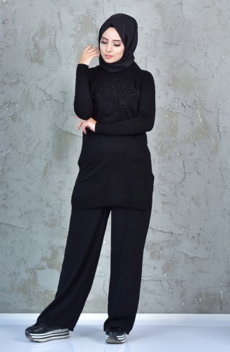 Knitwear Pearl Sweater 16008-03 Black 16008-03