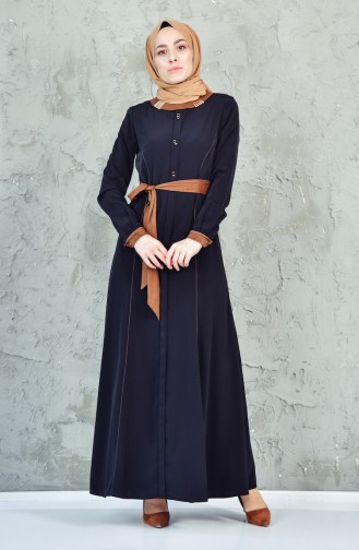 Garnished Belted Dress 1623851-205 Black 1623851-205