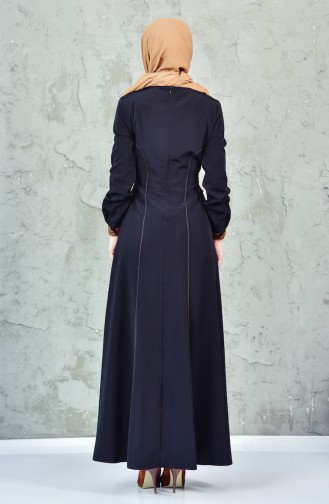 Garnished Belted Dress 1623851-205 Black 1623851-205