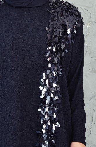 Pullu Yarasa Kol Tunik 1005-01 Siyah