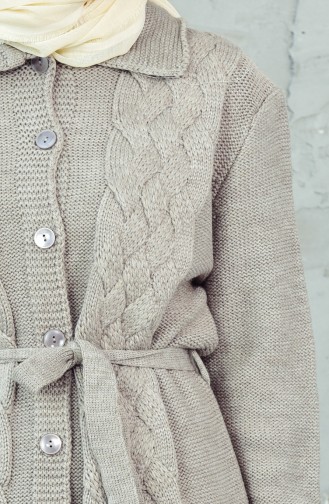 Knitwear Buttoned Cardigan 0415-03 Mink 0415-03