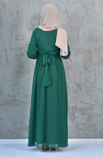 Chiffon Dress 3578-03 Green 3578-03