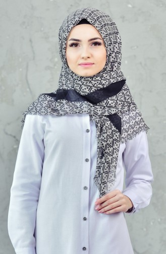 Çukur Desenli Eşarp 901385-05 Açık Bej