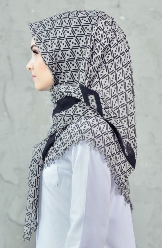 Çukur Desenli Eşarp 901385-05 Açık Bej