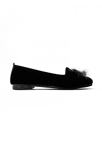 Schwarz Damen Ballerinas 0111-01