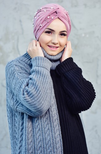 İncili Dolama Bone 0026-02 Gül Kurusu