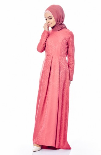 Pleated Dress 8140-03 Rose Dry 8140-03