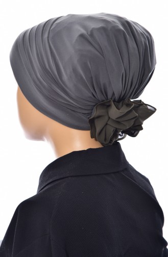 Pleated Turban Bone 1020-10 Khaki 1020-10