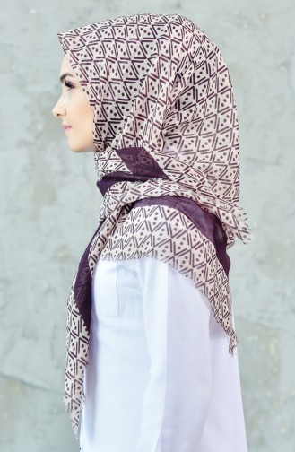 Çukur Desenli Eşarp 901385-04 Kahve