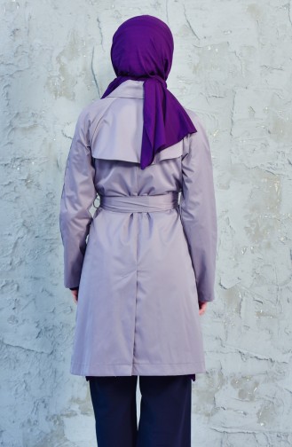 Dark Lilac Trench Coats Models 90001-09