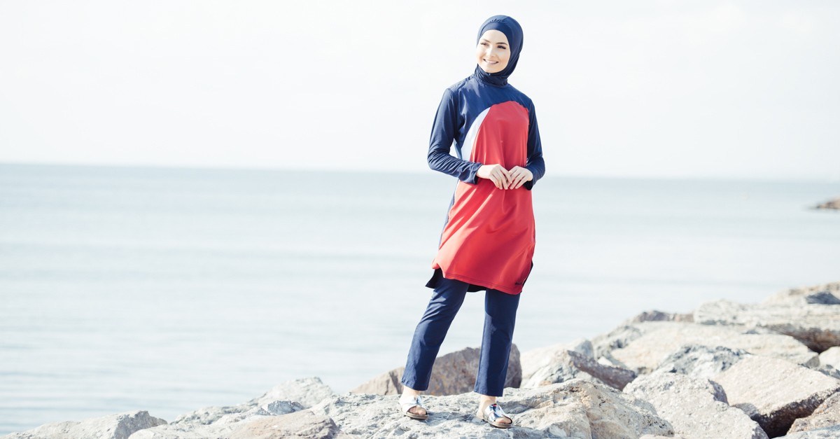 Maillot de Bain Islamique 253-01 Bleu Marine 253-01 | Sefamerve