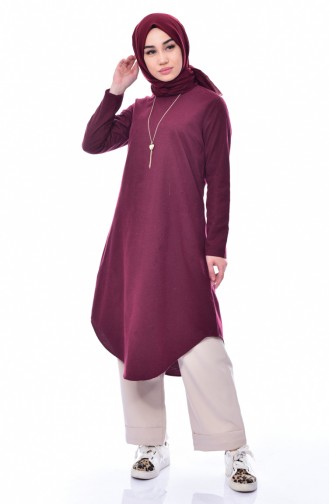 Kolyeli Tunik 6339-03 Bordo 6339-03