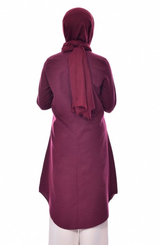 Kolyeli Tunik 6339-03 Bordo 6339-03