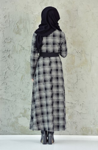 Gray Hijab Dress 4006B-01