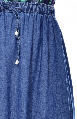 Elastic Waist Skirt 6920-01 Blue Jeans 6920-01