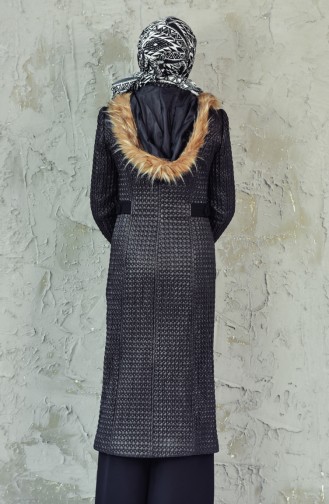 Hooded Padded Coat 1162-02 Black 1162-02