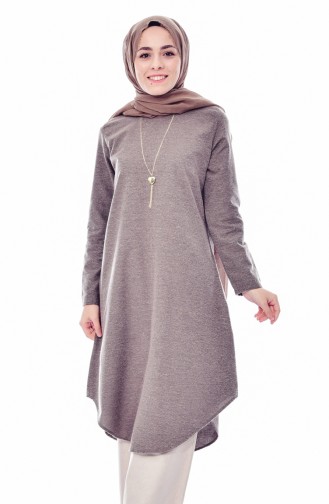 Kolyeli Tunik 6339-02 Vizon