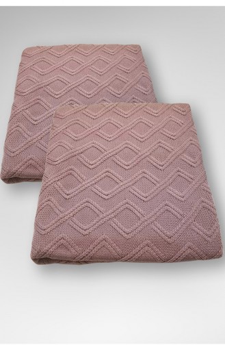 Couverture Tv Tricot 21103-01 Rose Pâle 21103-01