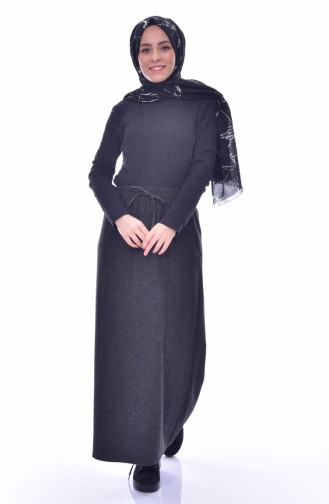 Elastic Waist Skirt 1038-01 Smoked 1038-01