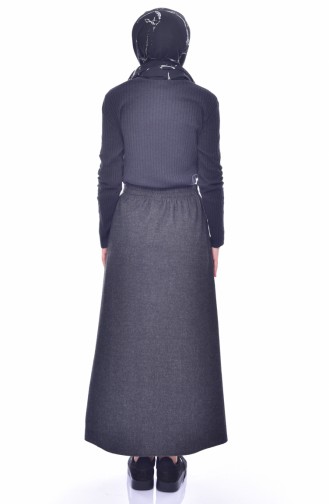 Elastic Waist Skirt 1038-01 Smoked 1038-01