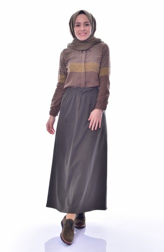Khaki Skirt 1035-03
