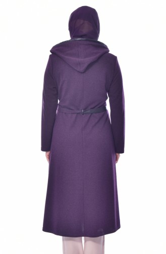 Übergröße Cape mit Kapuzen 6055-02 Lila 6055-02