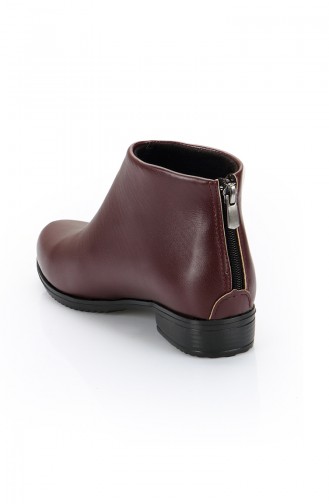 Claret Red Boots-booties 11057-01