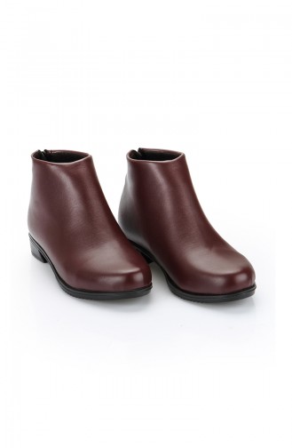 Claret Red Boots-booties 11057-01