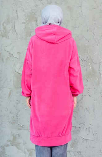 Hooded Fleece Sweatshirt 7777-03 Pink 7777-03