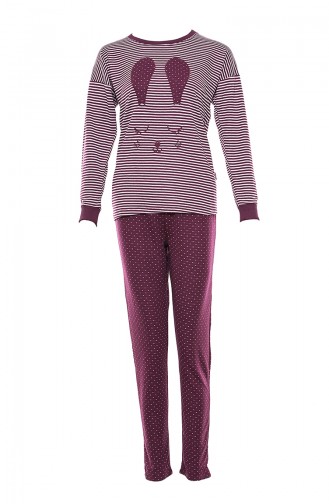 Women´s Pajamas Suit MAN9541-01 Plum 9541-01