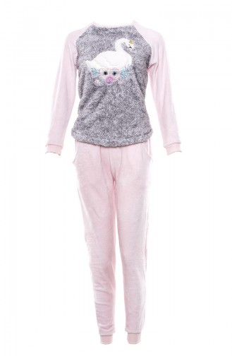 Grau Pyjama 9565-01
