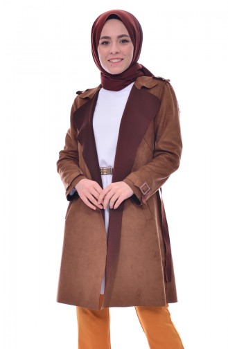 Tobacco Brown Trench Coats Models 5012-06