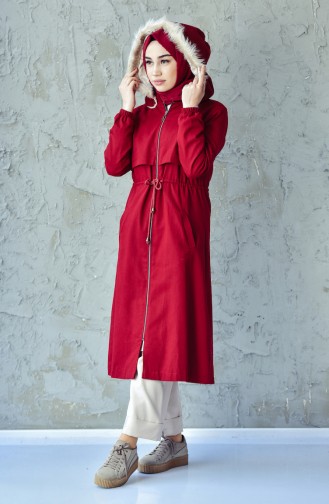 Pleated Waist Coat 4019-05 Claret Red 4019-05