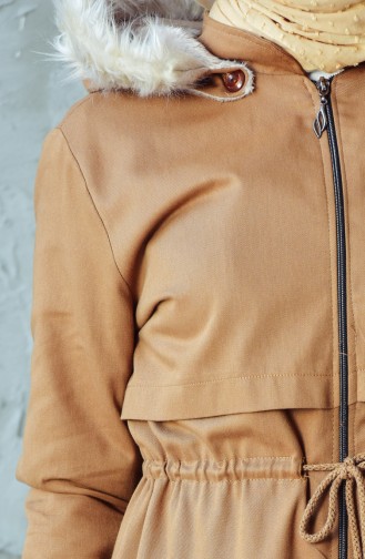 Caban Taille Plissée 4019-01 Camel 4019-01