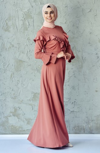 Dusty Rose İslamitische Jurk 6138-05